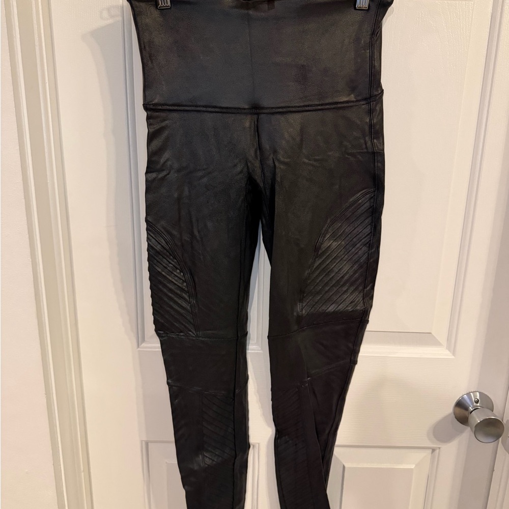 SPANX Black Motorcycle Leggings